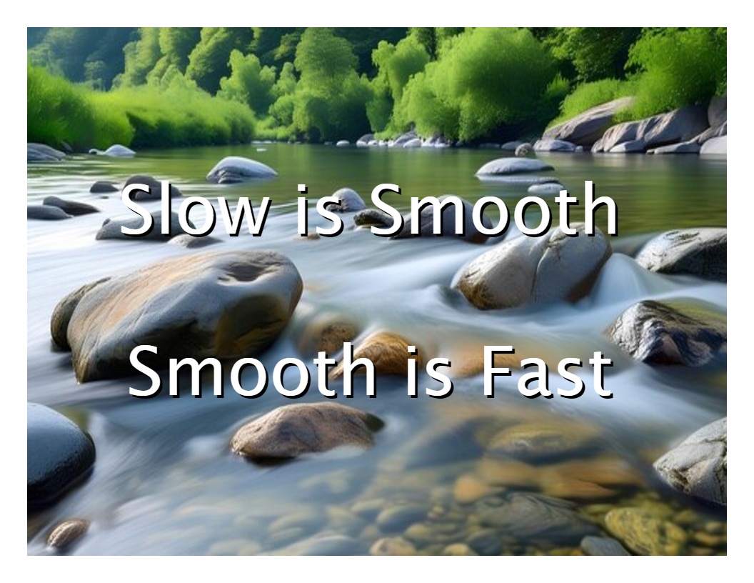 Slow Is Smooth, Smooth Is Fast